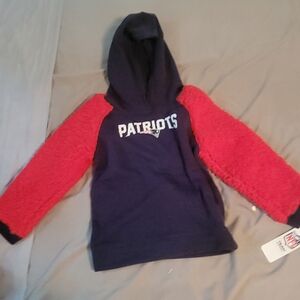 Patriots Kids Hoodie - Navy and Red